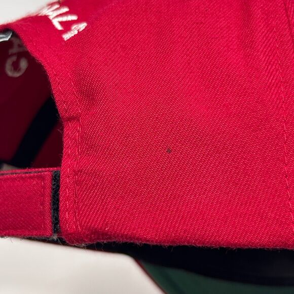 Vintage Nike Cardinal IG Hat Baseball Cap Glass Industries 90s Strapback Red - Picture 6 of 12